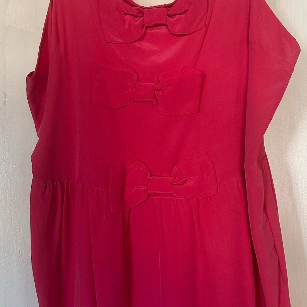 Sara Berman Fuchsia Silk Dress View 2